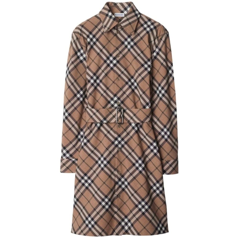 Burberry - Robe chemise 'Checked' pour Femmes