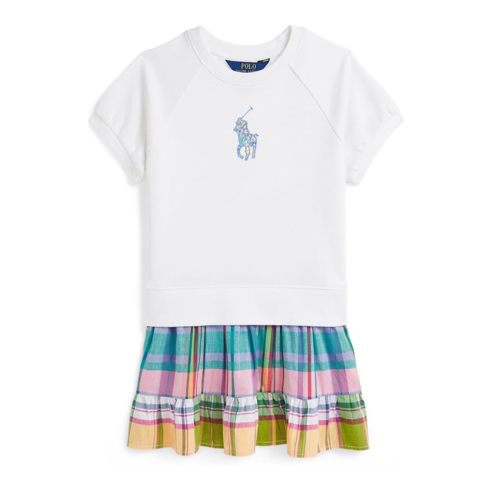 Ralph lauren kids - "Robe mini 'Big Pony Plaid Skirt Terry' pour Petites filles"