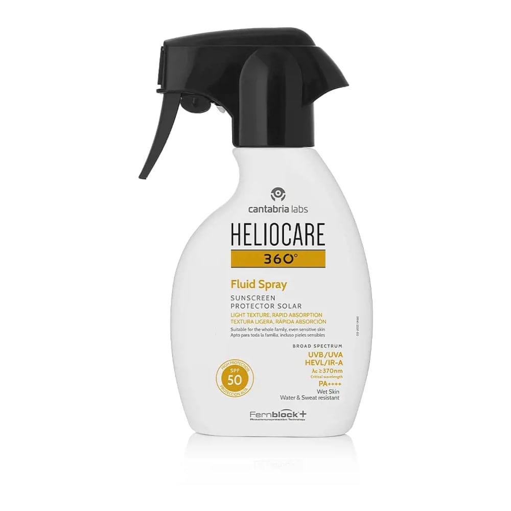 Heliocare - Spray de protection solaire '360° SPF50' - Tous types de peau, 250 ml