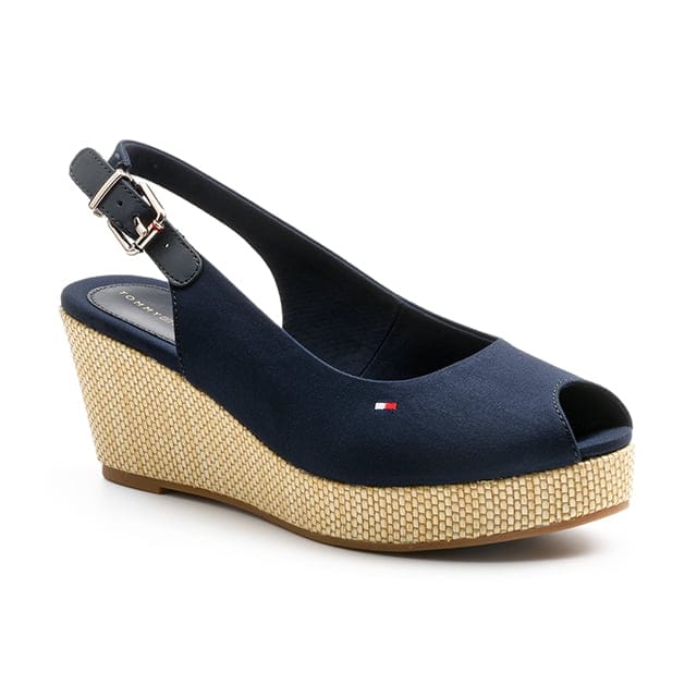 Tommy Hilfiger - ICONIC ELBA SLING BACK WEDGE