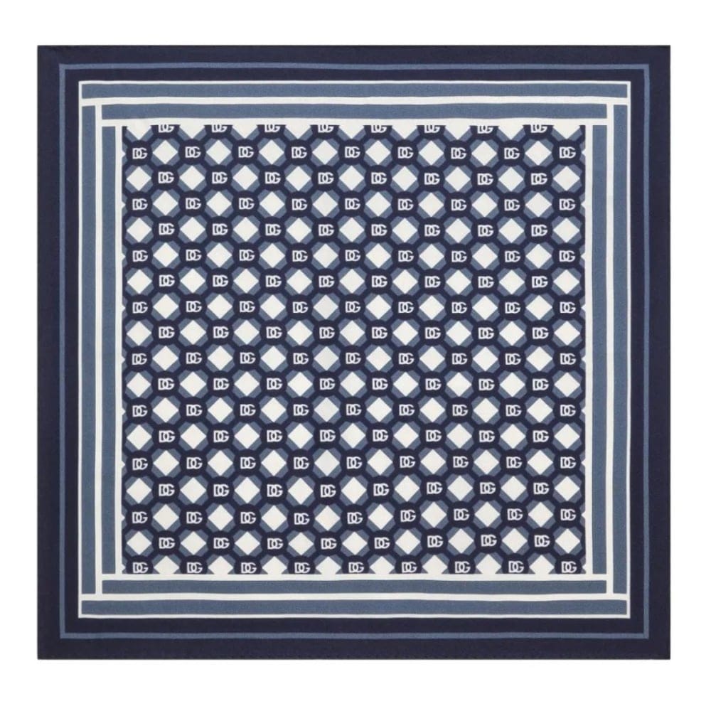 Dolce&gabbana - Foulard en soie 'DG-Monogram Patterned' pour Hommes