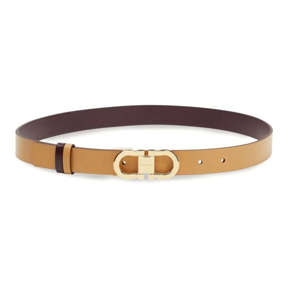 Ferragamo - Ceinture 'Gancini-Buckle Reversible' pour Femmes