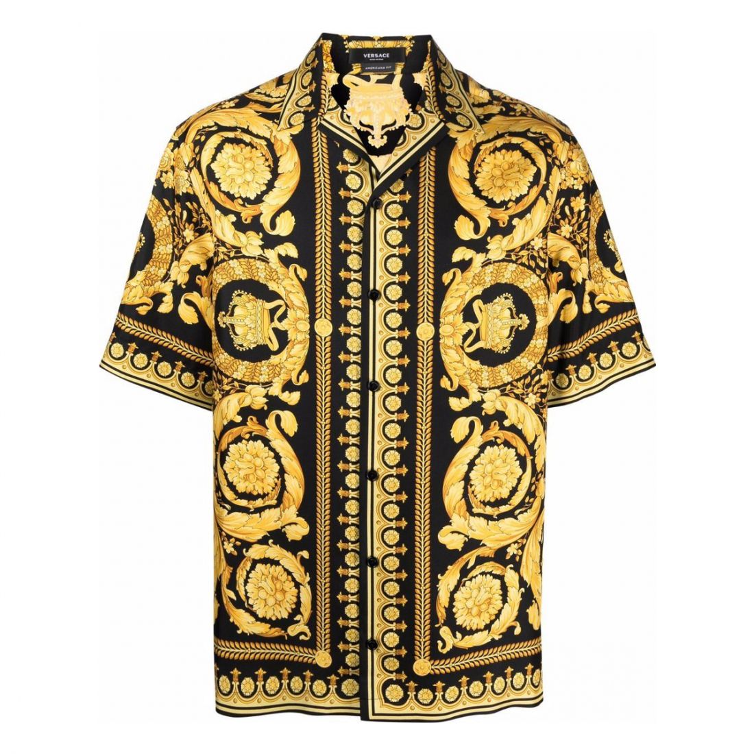 Versace - Chemise à manches courtes 'Barocco' pour Hommes