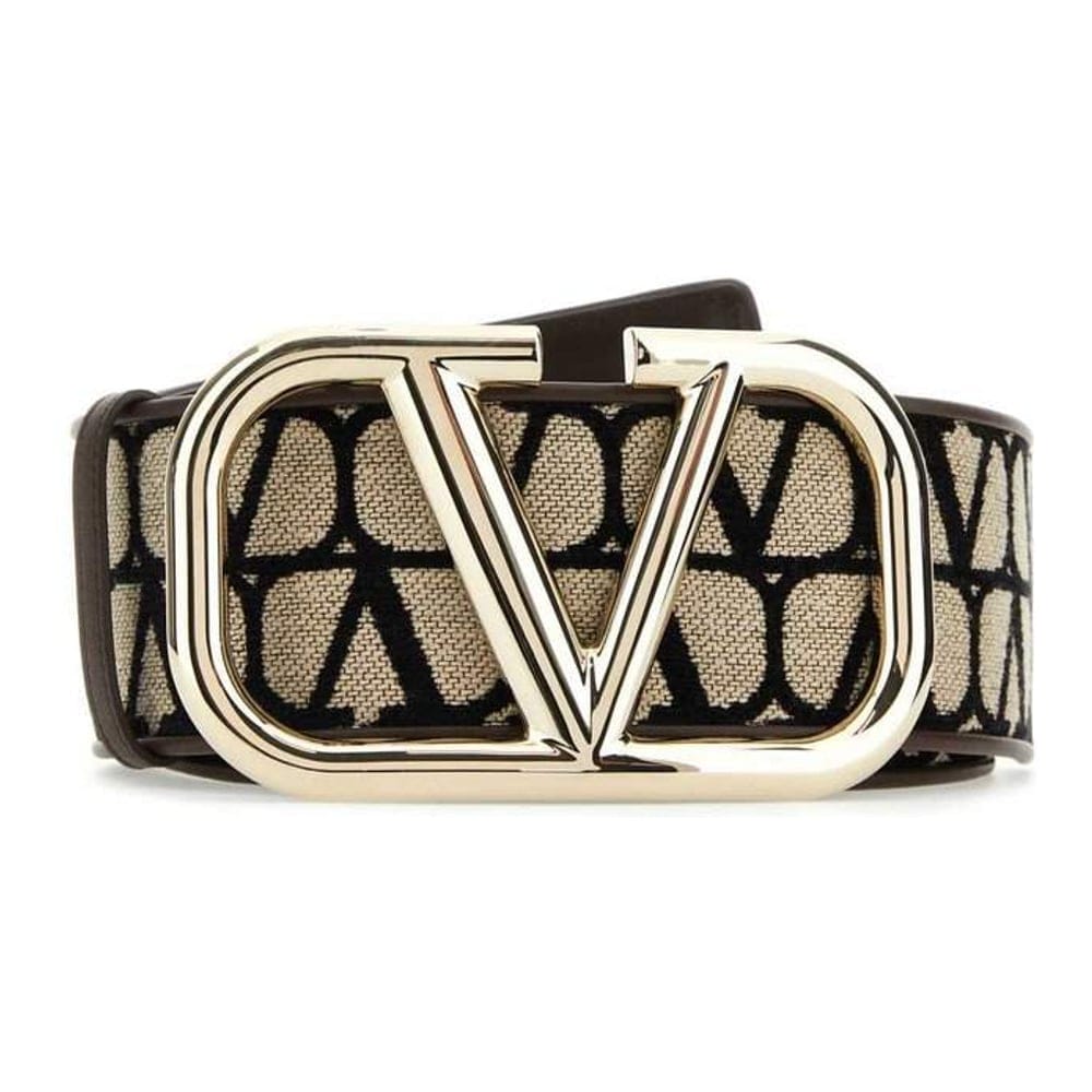 Valentino garavani - Ceinture 'Toile Iconographe VLogo Plaque' pour Femmes