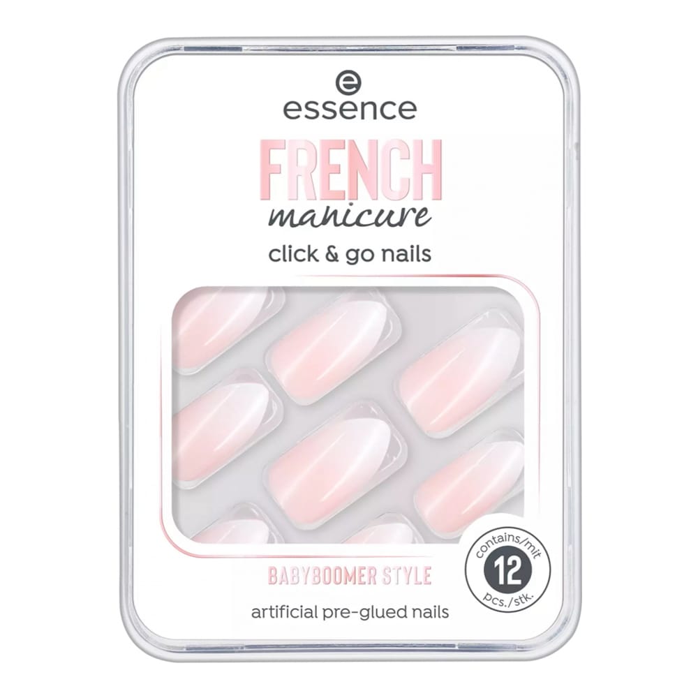 Essence - Stickers manucure française 'Click & Go' - 02 Babyboomer Style 12 Pièces