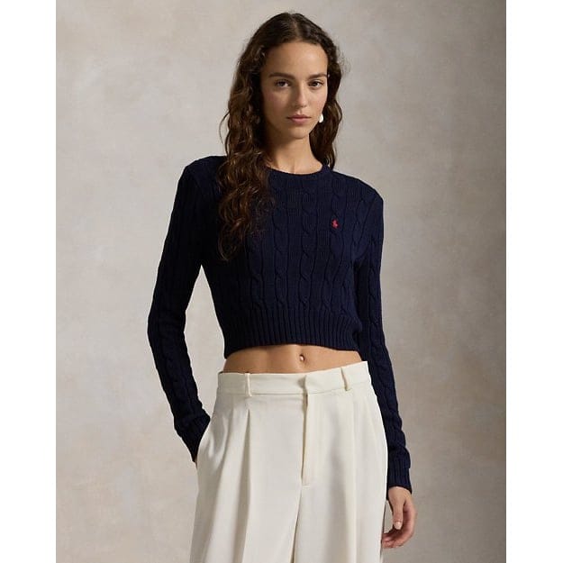 Polo ralph lauren - "'Cable-Knit Cotton Cropped Sweater' pour Femmes"