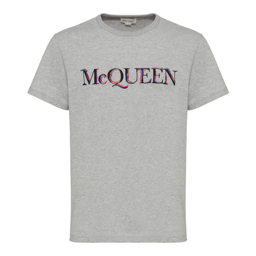 Alexander McQueen - T-shirt 'Logo Embroidered' pour Hommes