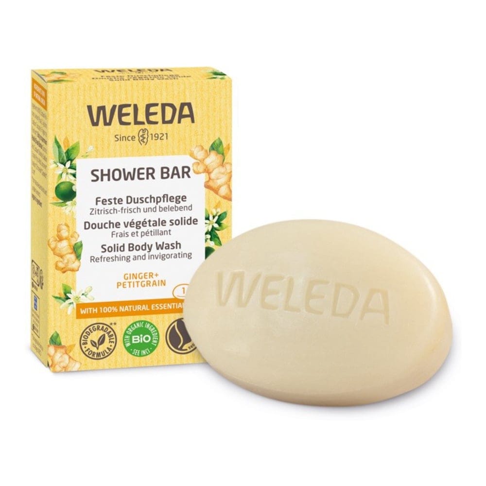 Weleda - Douche Végétale Solide Gingembre & Petitgrain - 75 g