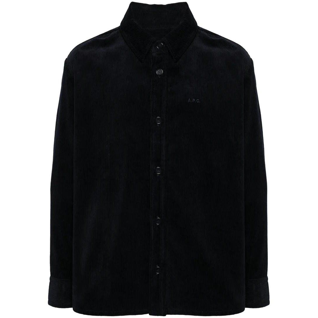 A.p.c. - Chemise 'Corduroy Button-Closure' pour Hommes