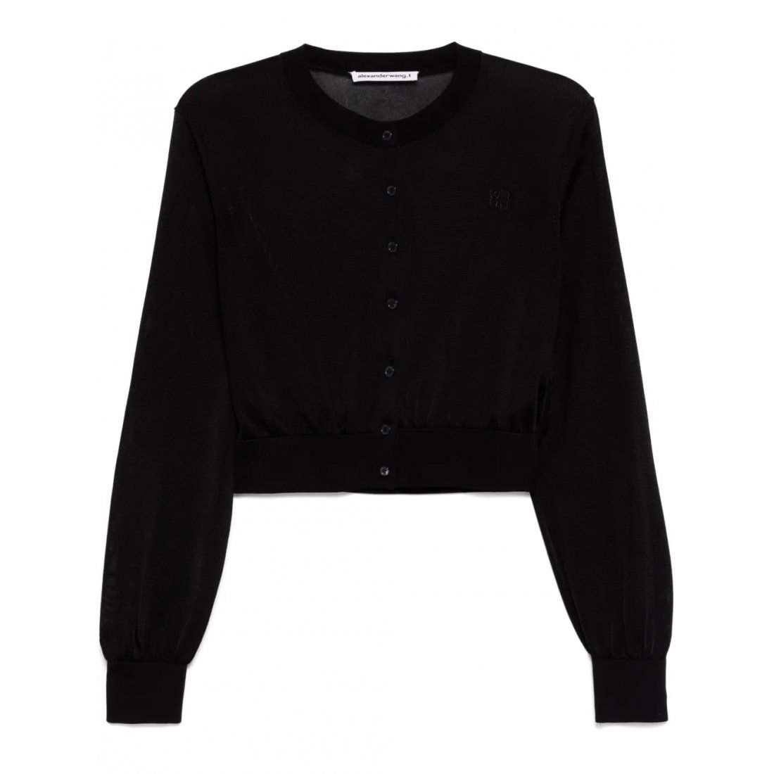 T by alexander wang - Cardigan 'Embroidered Logo' pour Femmes
