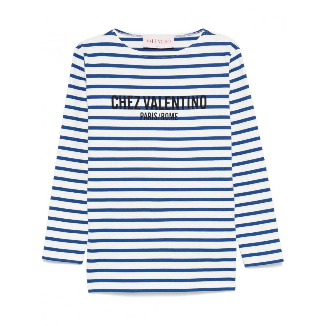 Valentino garavani - Top Crewneck 'Striped' pour Femmes