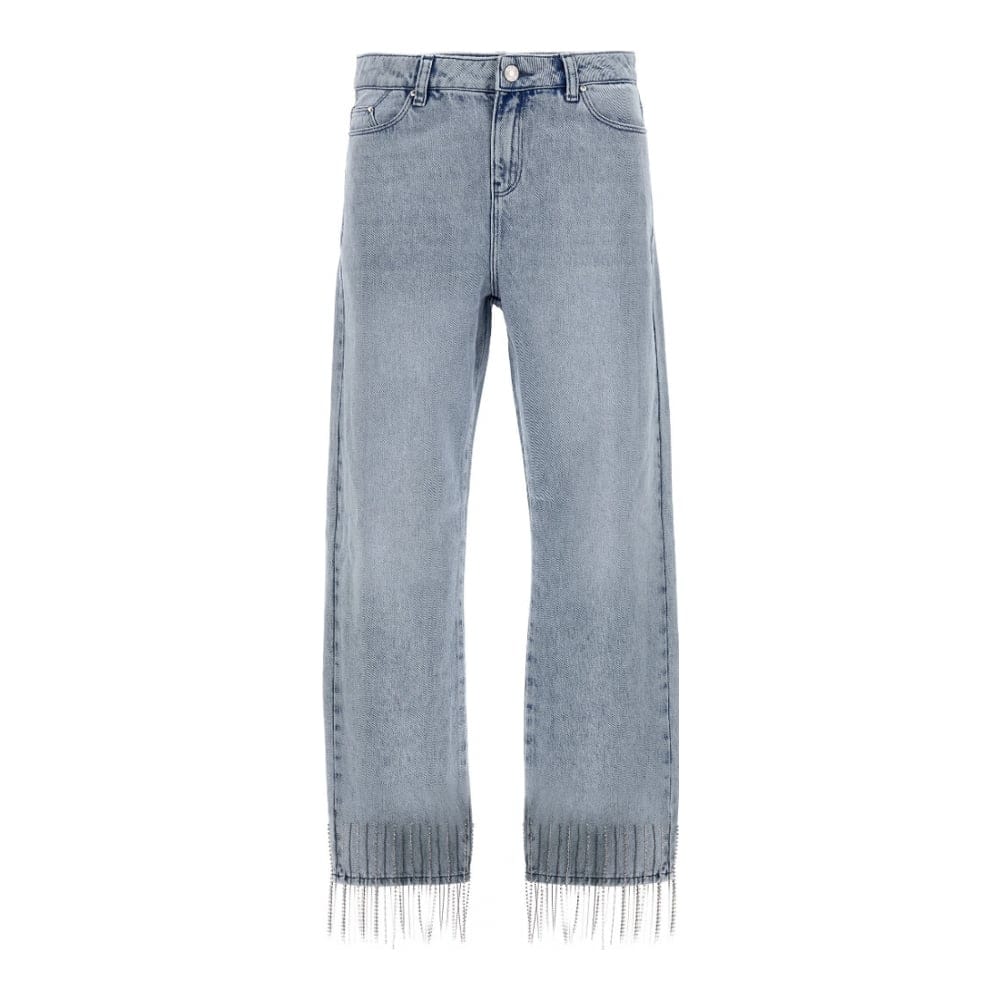 Karl lagerfeld - Jeans 'Rhinestone Fringed' pour Femmes