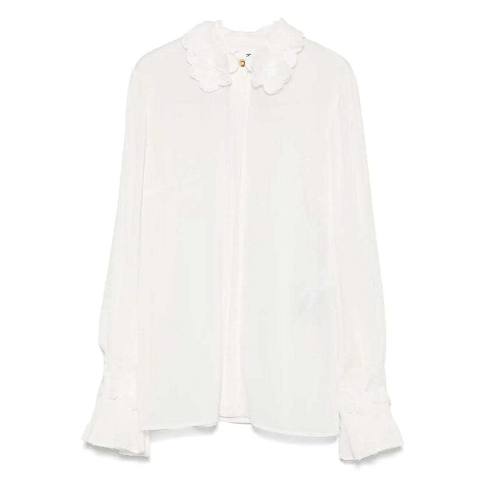 Elisabetta franchi - Chemise 'Floral-Embroidered Georgette' pour Femmes
