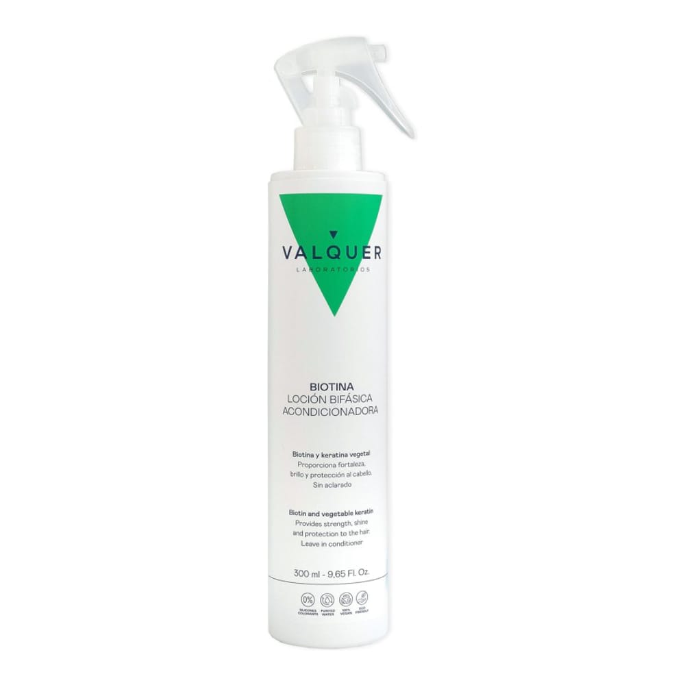 Valquer - Après-shampooing sans rinçage 'Biotin and Vegetable Keratin Biphasic' - 300 ml
