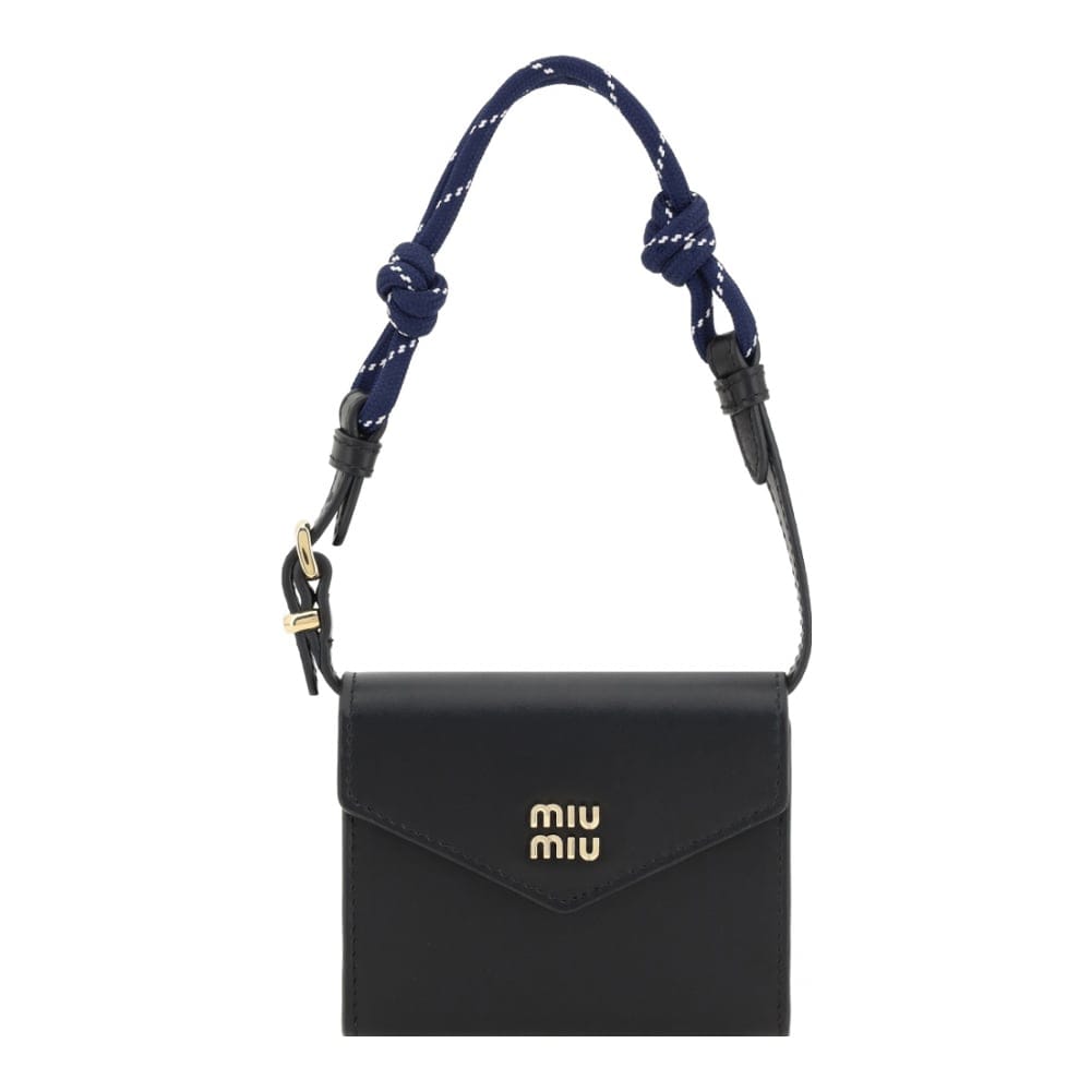 Miu miu - Portefeuille avec chaîne 'Rope Handle' pour Femmes