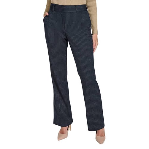 Tommy hilfiger - Pantalon 'Lurex Pinstripe Sutton Bootcut' pour Femmes