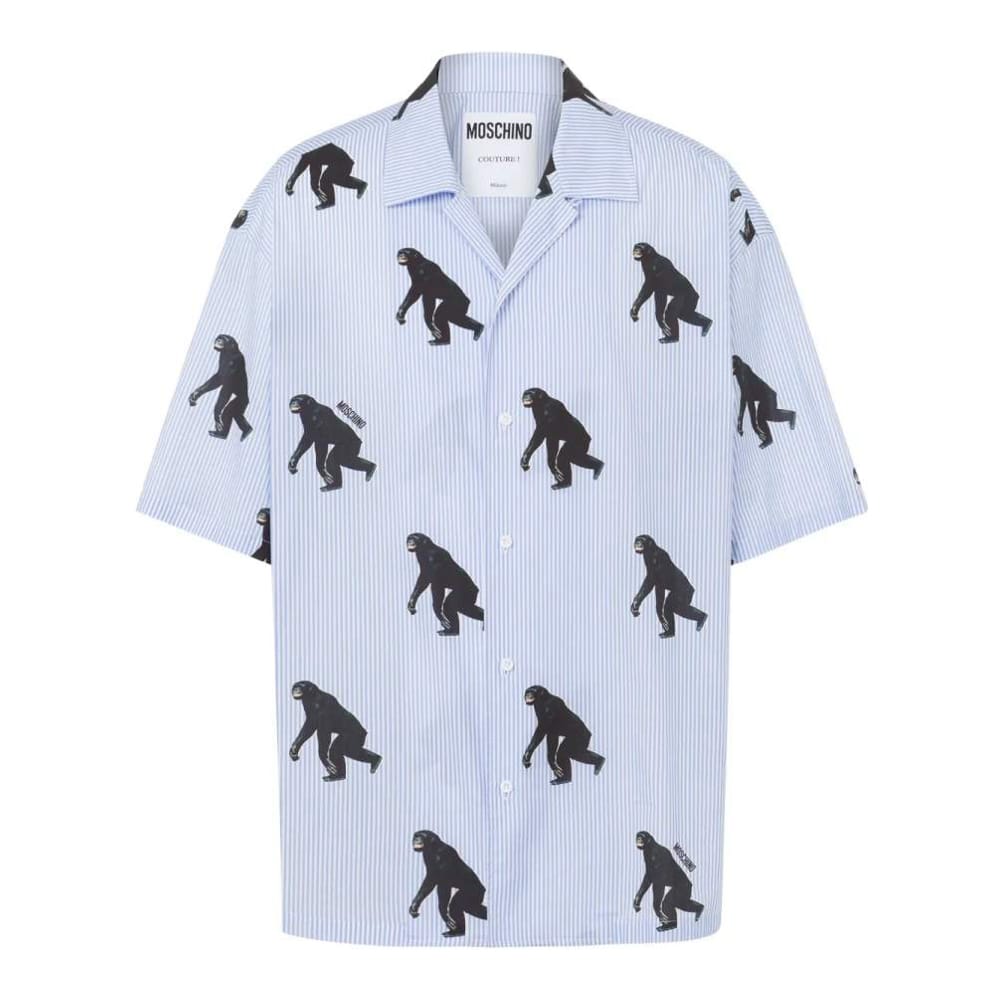 Moschino - Chemise à manches courtes 'Graphic-Print' pour Hommes