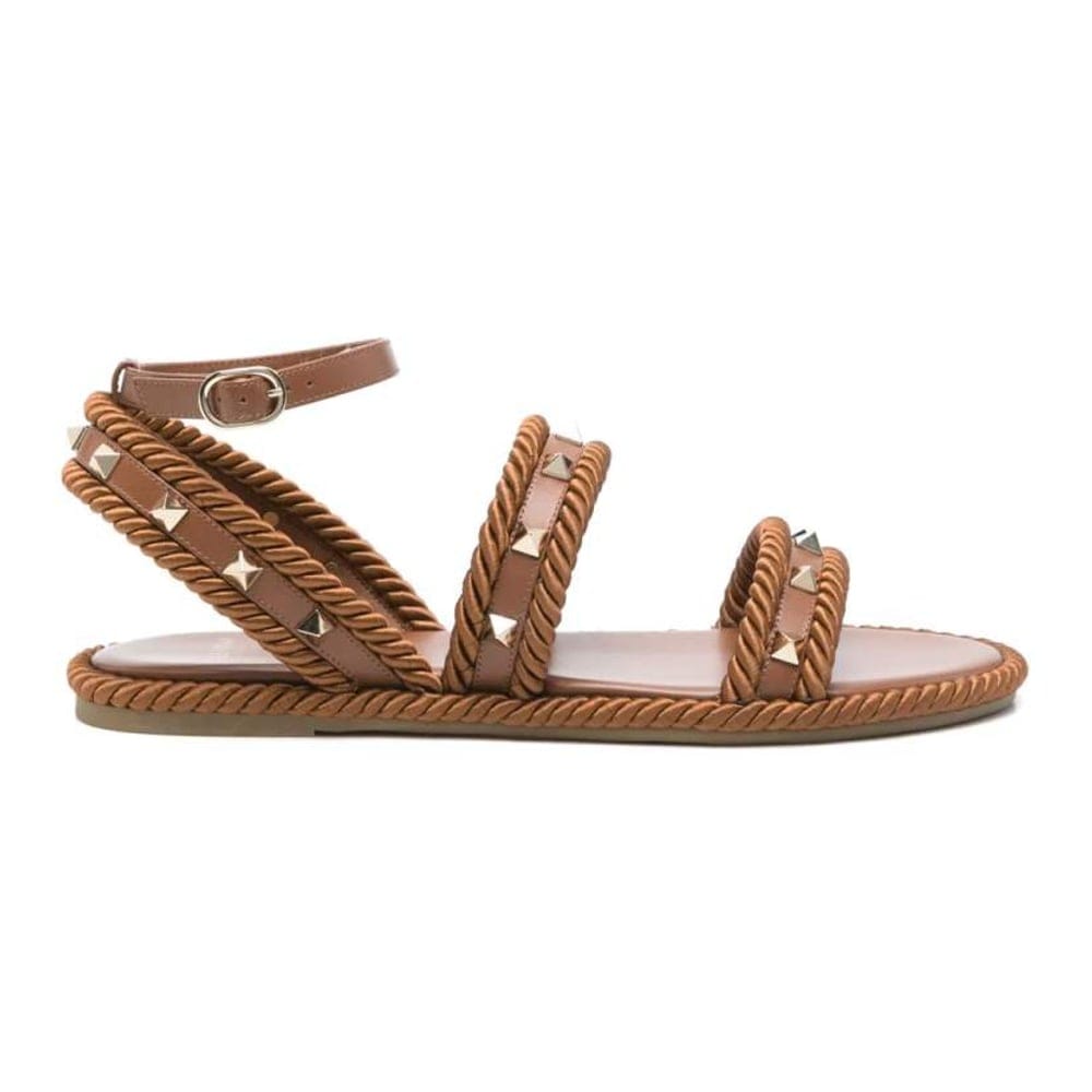 Valentino garavani - Sandales plates 'Rockstud' pour Femmes