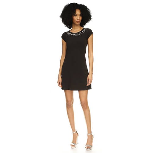 Michael michael kors - Robe A-line 'Short Sleeve Gem Neck' pour Femmes