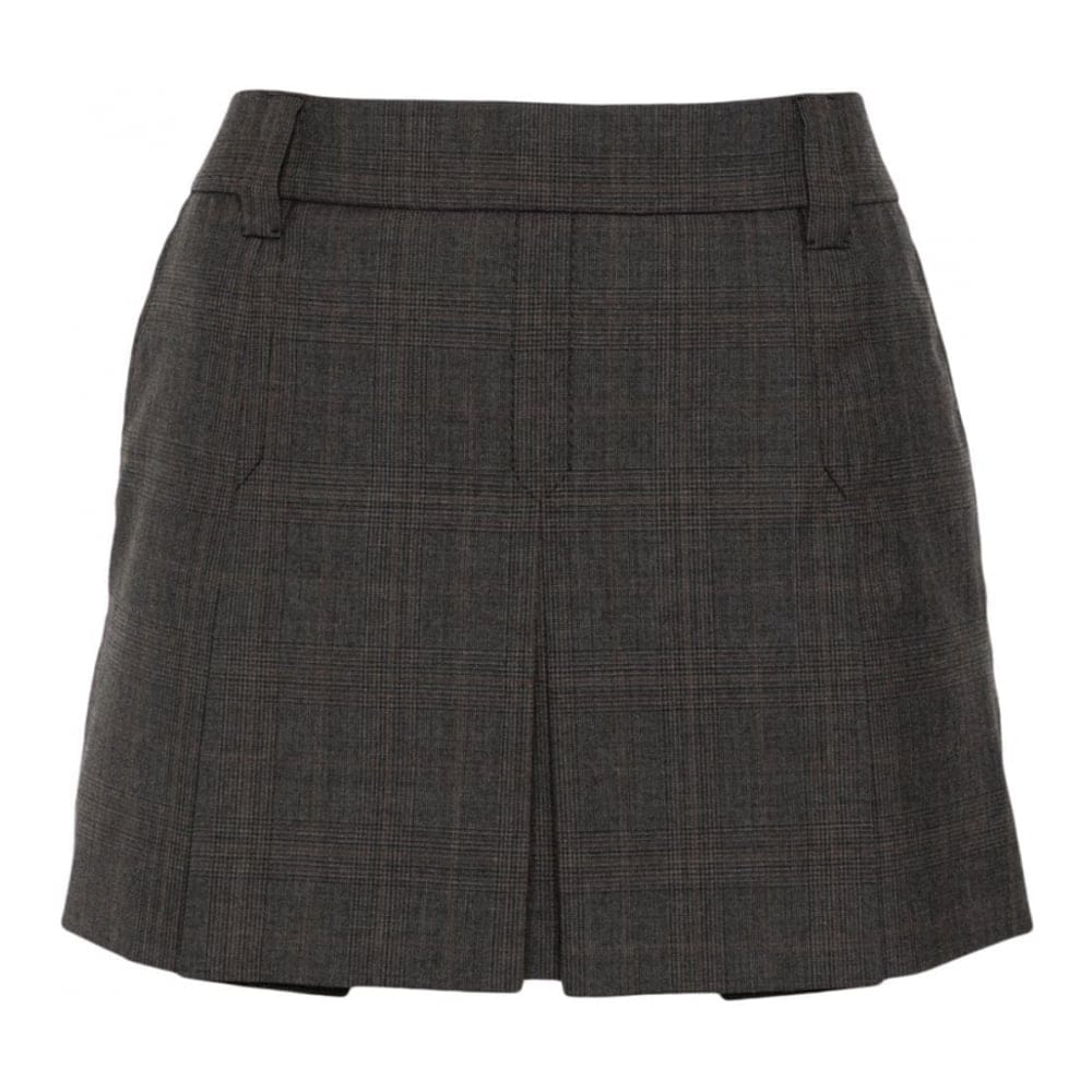 Miu miu - Mini Jupe 'Logo-Patch' pour Femmes
