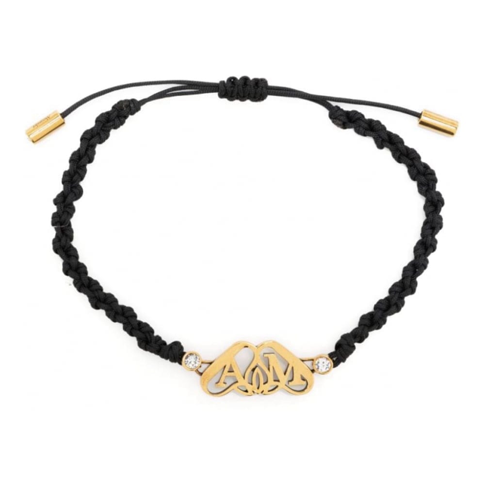 Alexander mcqueen - Bracelet 'Seal-Plaque Braided-Strap' pour Femmes