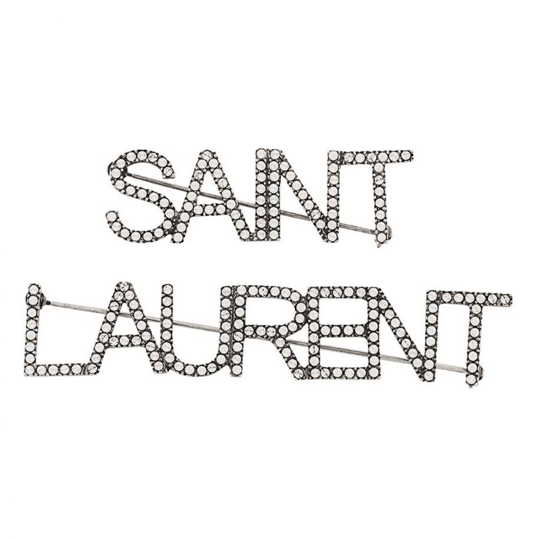 Saint Laurent - Broche 'Logo' pour Femmes