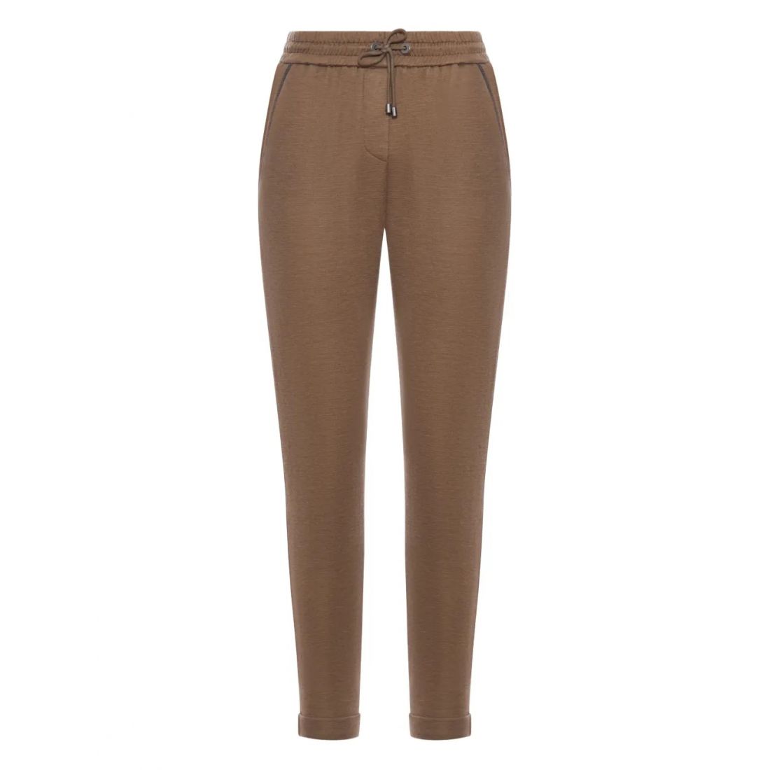 Brunello cucinelli - Pantalon 'Drawstring-Waist Tapered' pour Femmes