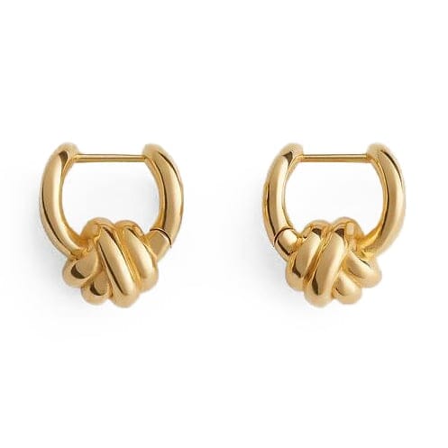 Bottega veneta - Boucles d'oreilles 'Knot Hoop' pour Femmes