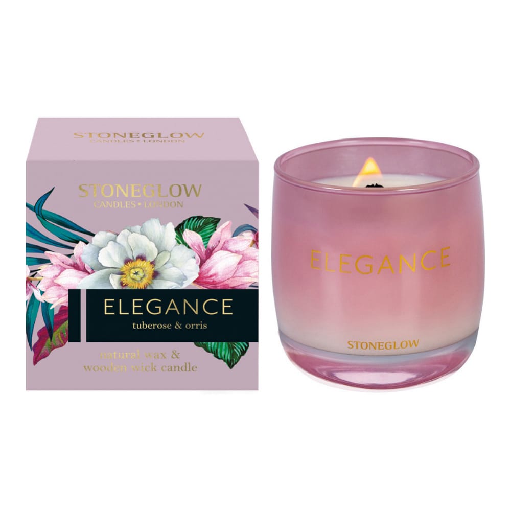 StoneGlow - Bougie parfumée 'Tuberose & Orris' - 210 g