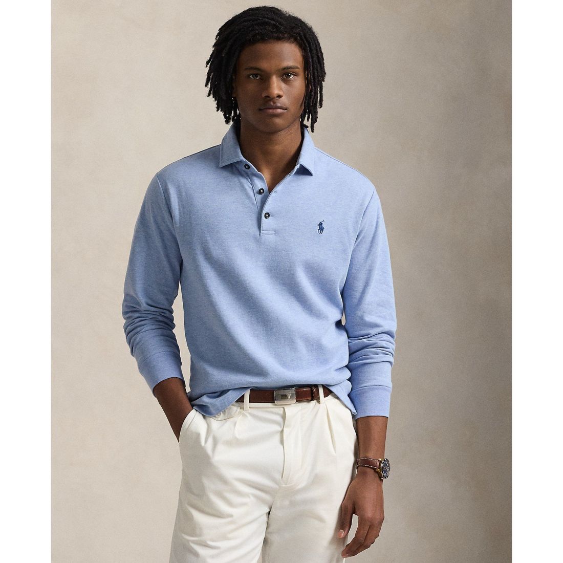 Polo ralph lauren - "Pull 'Luxury Jersey Polo-Collar' pour Hommes"