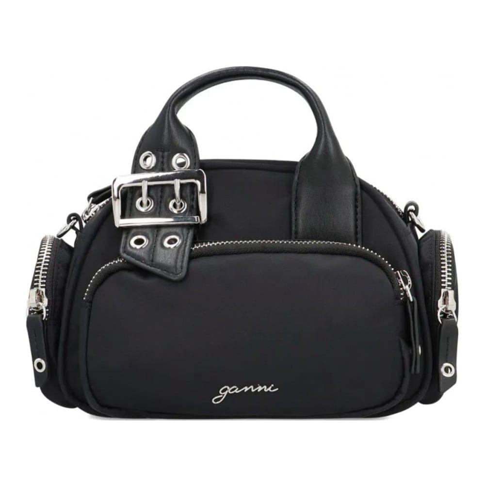 Ganni - Sac Cabas 'Mini Polochon Buckle-Detail Top-Zip' pour Femmes