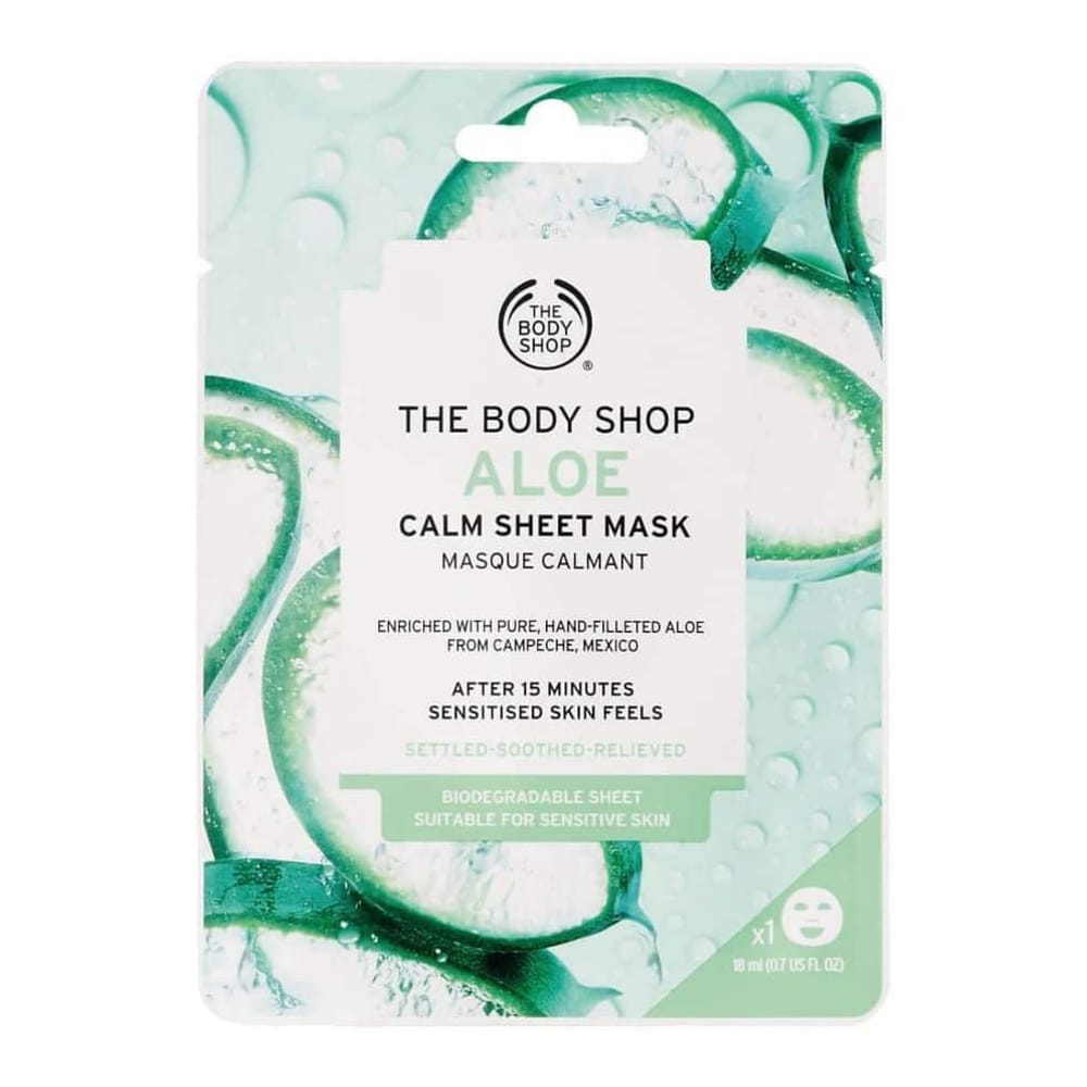 The Body Shop - Masque en feuille 'Aloe Calm' - 18 ml