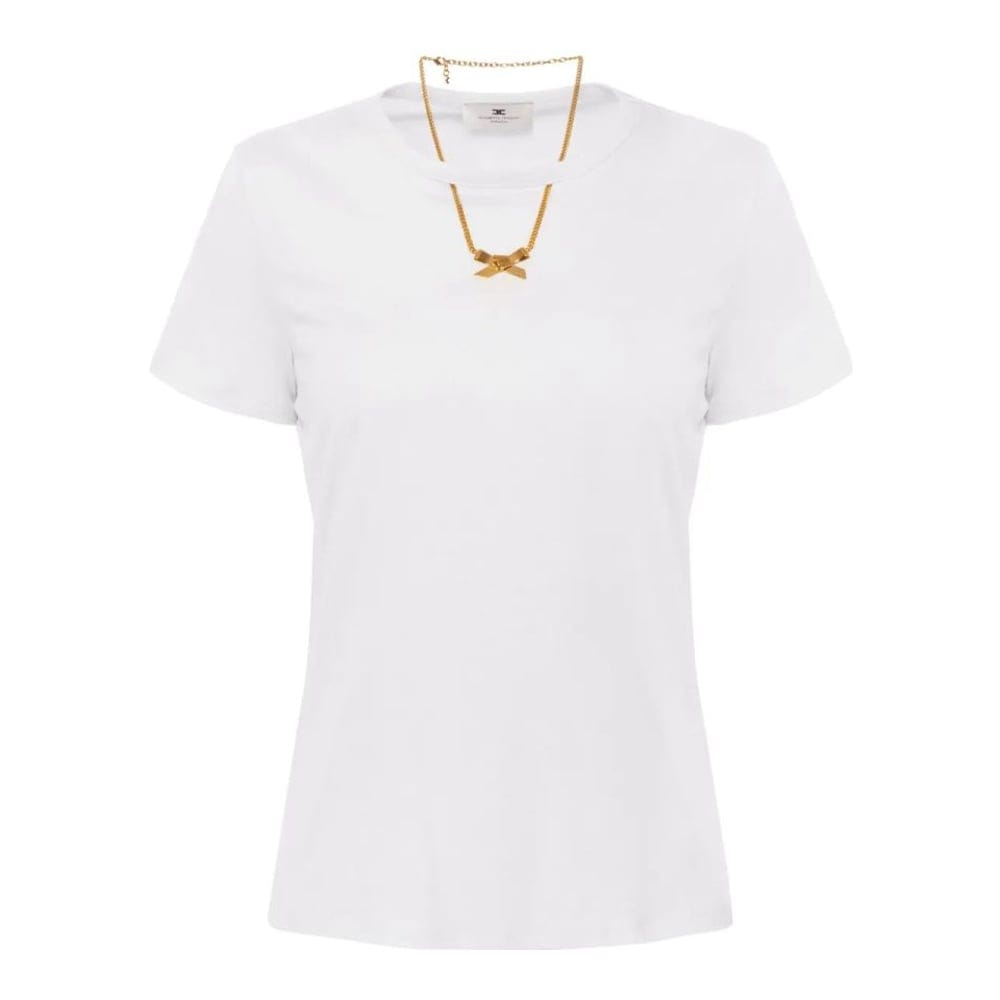 Elisabetta franchi - T-shirt 'Necklace-Detail' pour Femmes