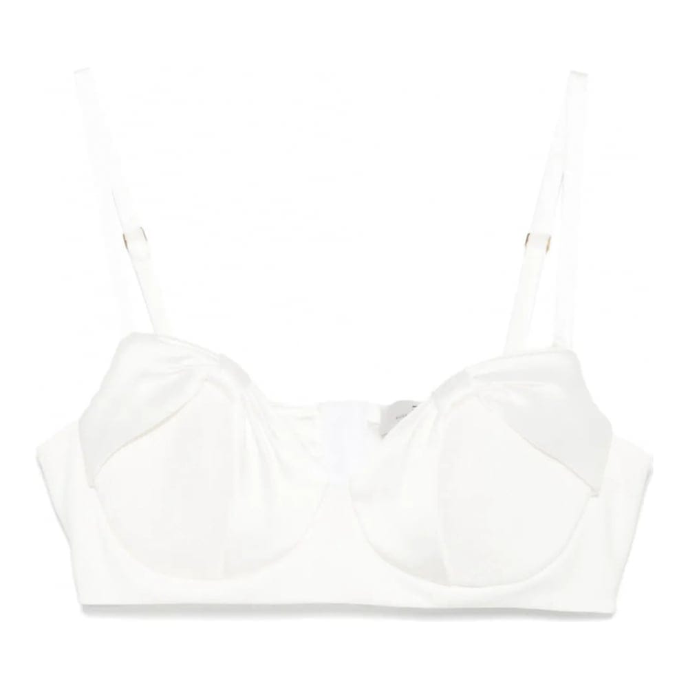 Elisabetta franchi - Crop Top 'Satin-Bow' pour Femmes