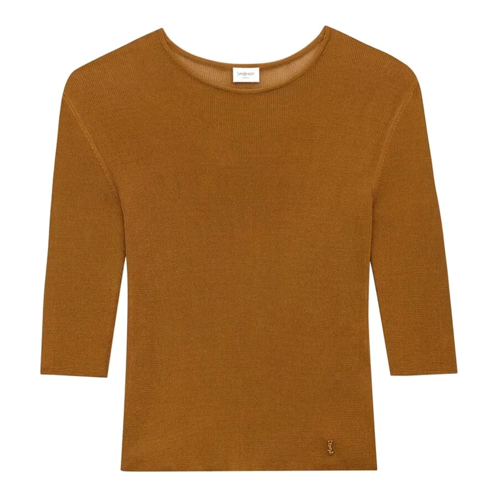 Saint laurent - Top à manches 3/4 'Cassandra' pour Femmes