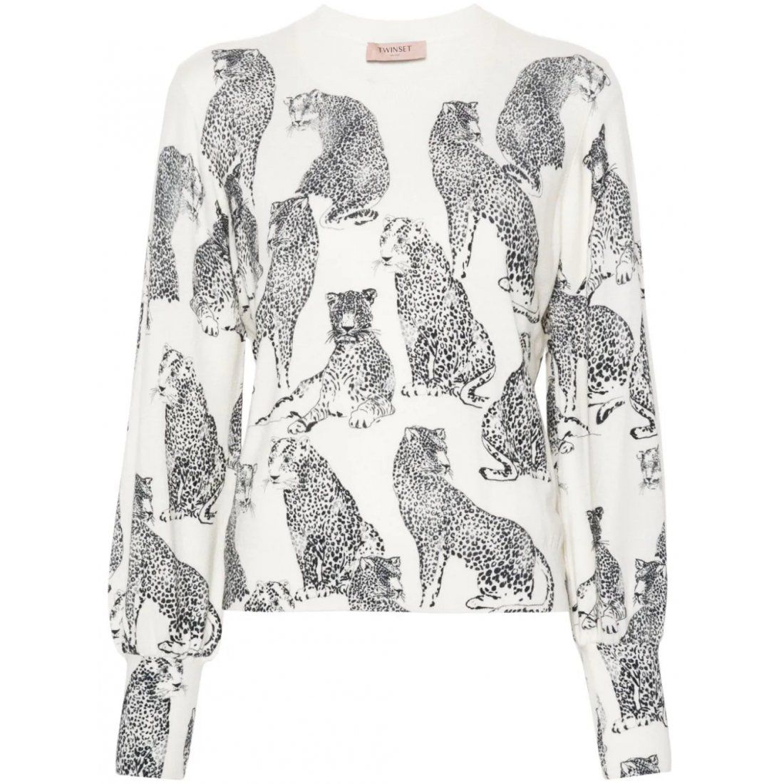 Twin set - "Pull 'Jaguar Print' pour Femmes"-XS