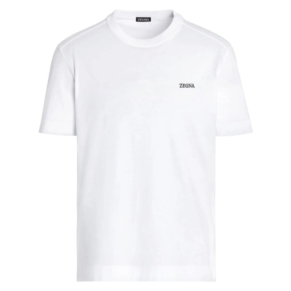 Zegna - T-shirt 'Logo-Embroidered' pour Hommes