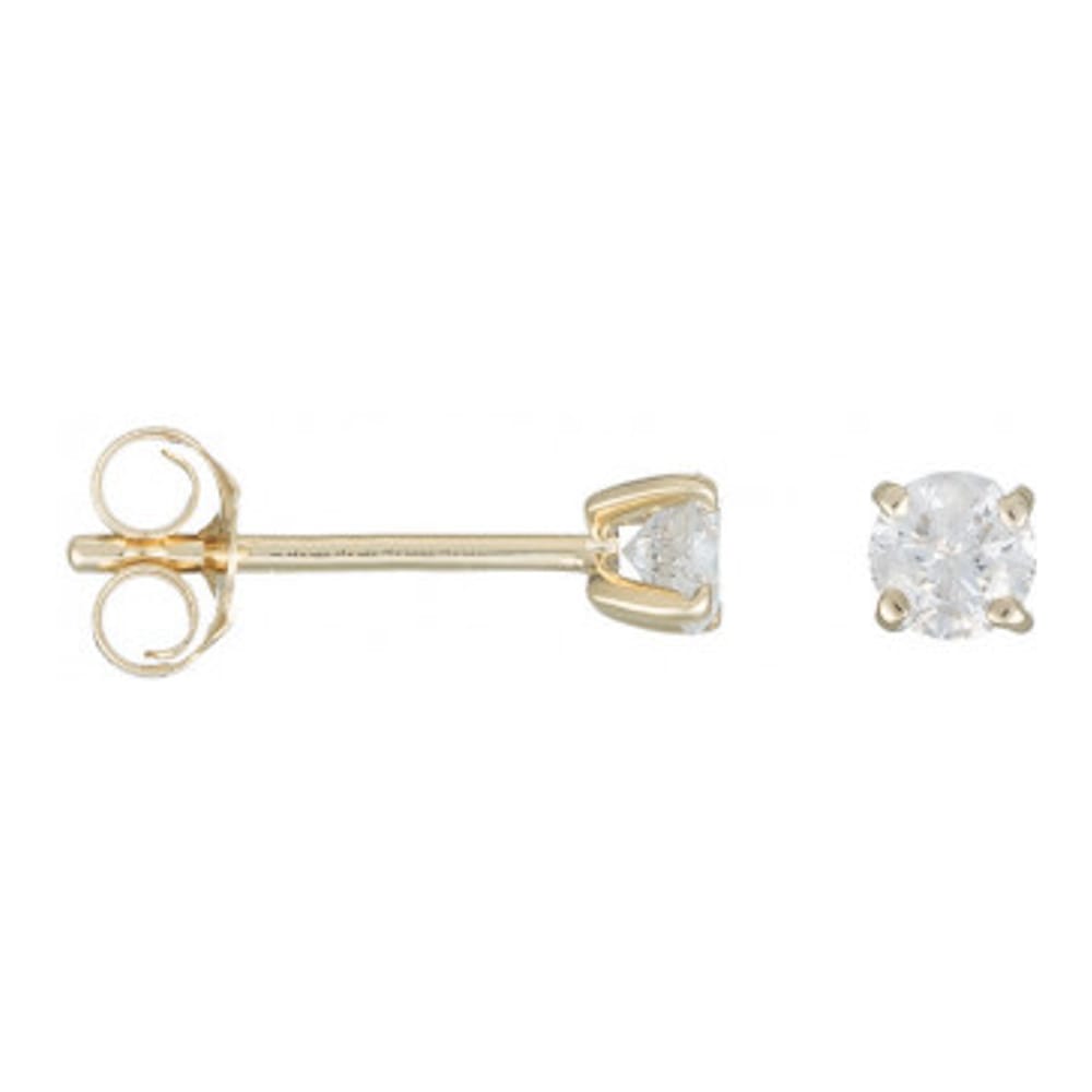 Atelier du diamant - Boucles d'oreilles 'Single Diamond' pour Femmes