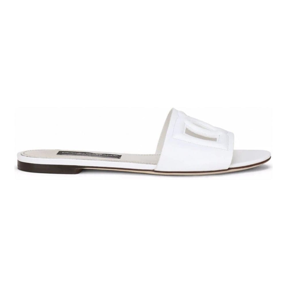 Dolce&gabbana - Sandales plates 'Millennials Logo' pour Femmes