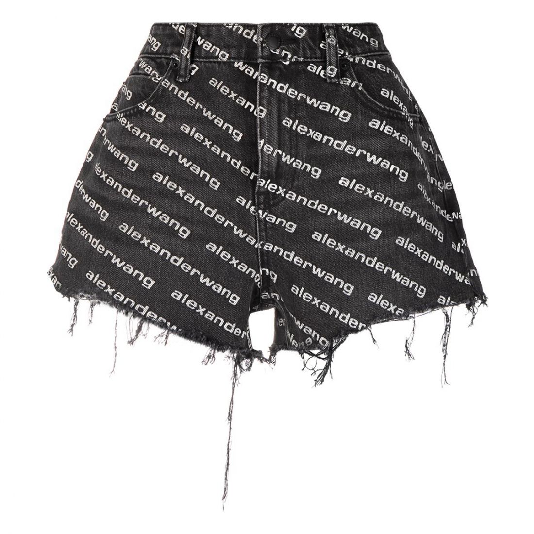 Alexander wang - Short en jean 'Logo' pour Femmes