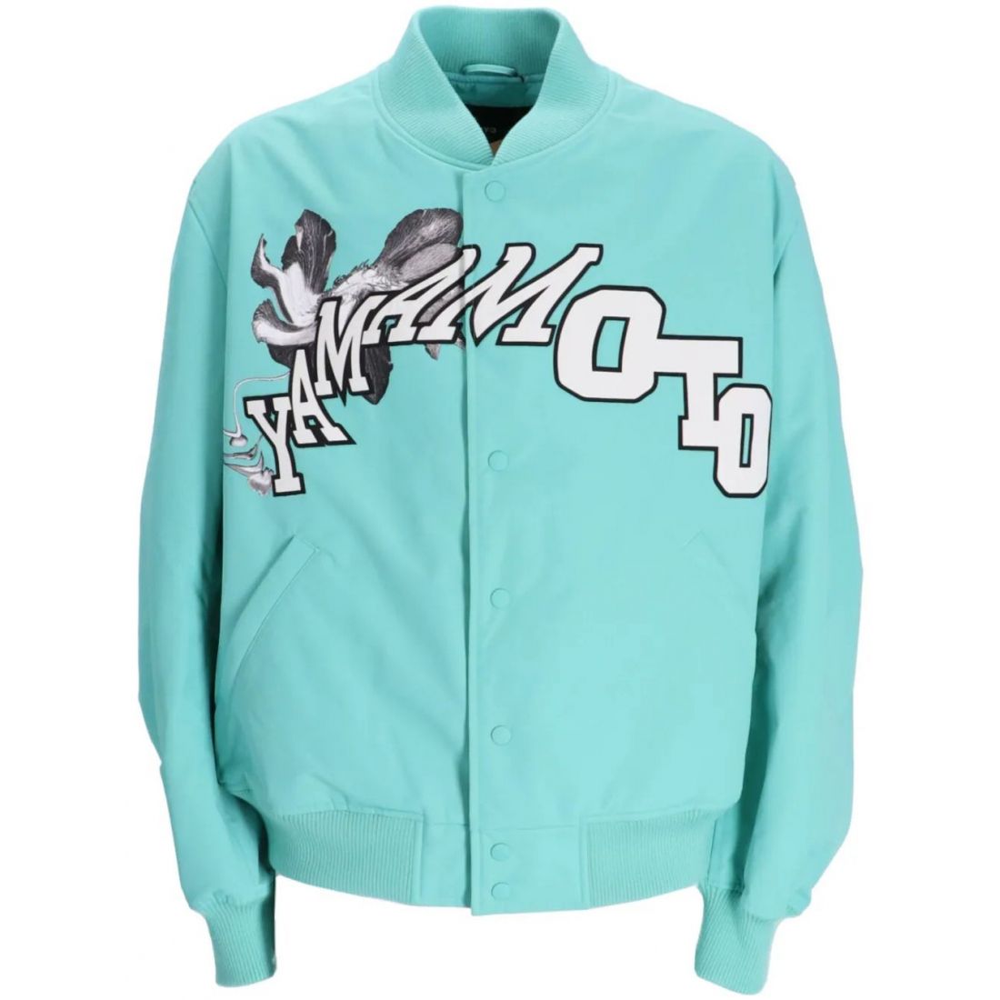 Y-3 - "Veste 'Logo-Print Baseball-Collar Varsity'"