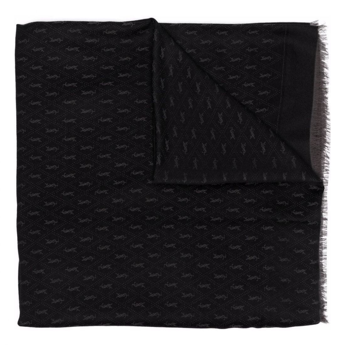 Saint laurent - Écharpe en laine 'Monogram' pour Hommes