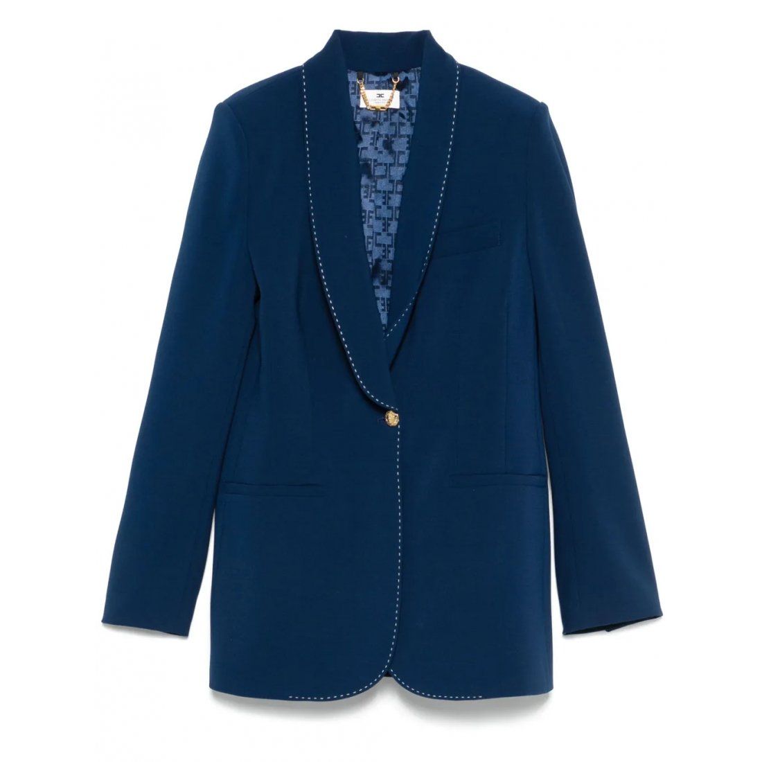 Elisabetta franchi - Blazer 'Contrasting-Topstitching' pour Femmes