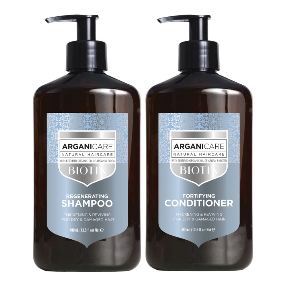 Arganicare - ''Duo Biotine Shampooing + Après-Shampooing' - 2 Pièces