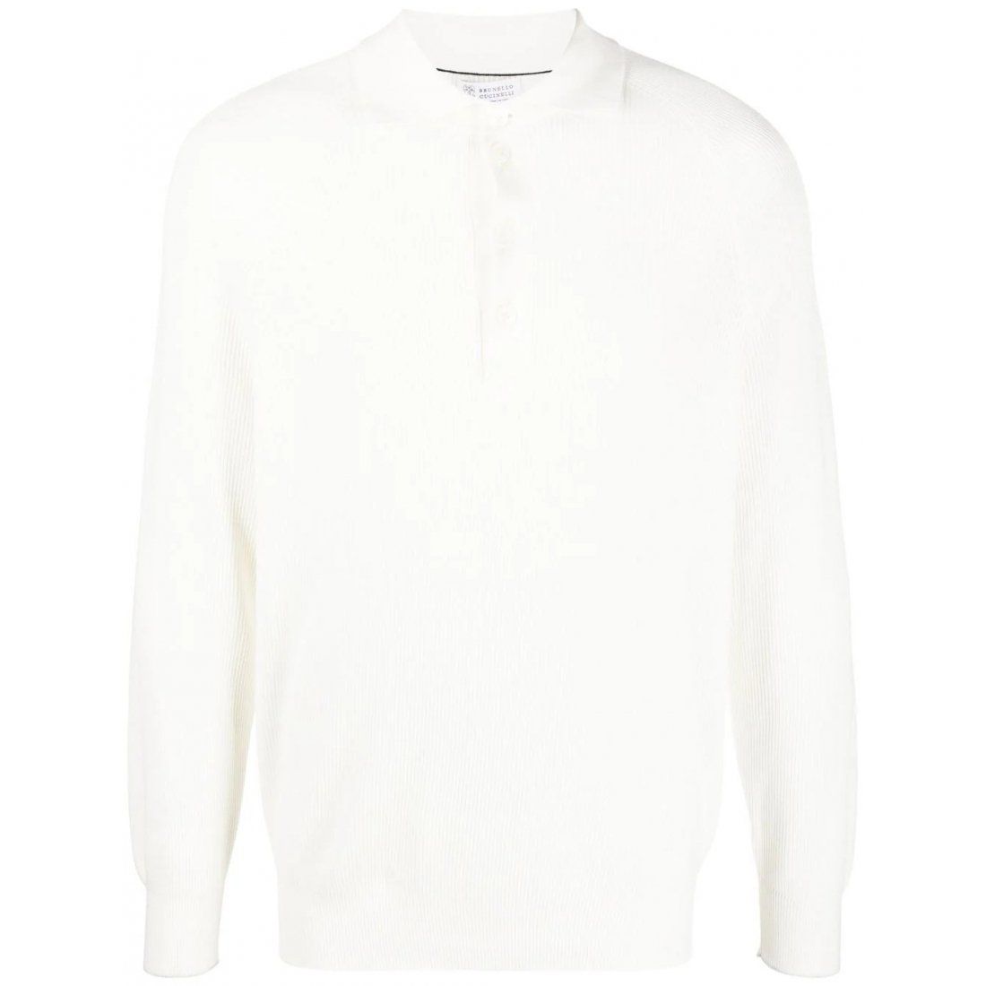 Brunello cucinelli - Polo manches longues 'Knitted' pour Hommes
