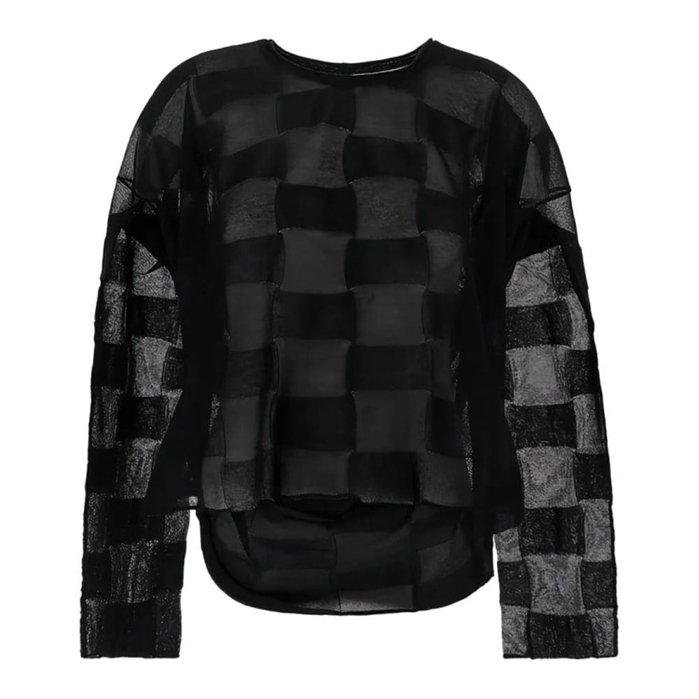 Uma wang - T-shirt 'Patterned-Jacquard' pour Femmes