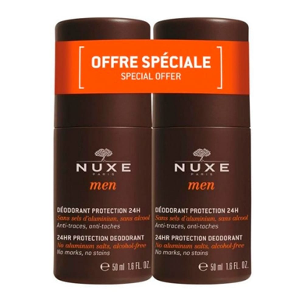 Nuxe - Men Duo Déodorants Protection 24H - 50 ml, 2 Pièces