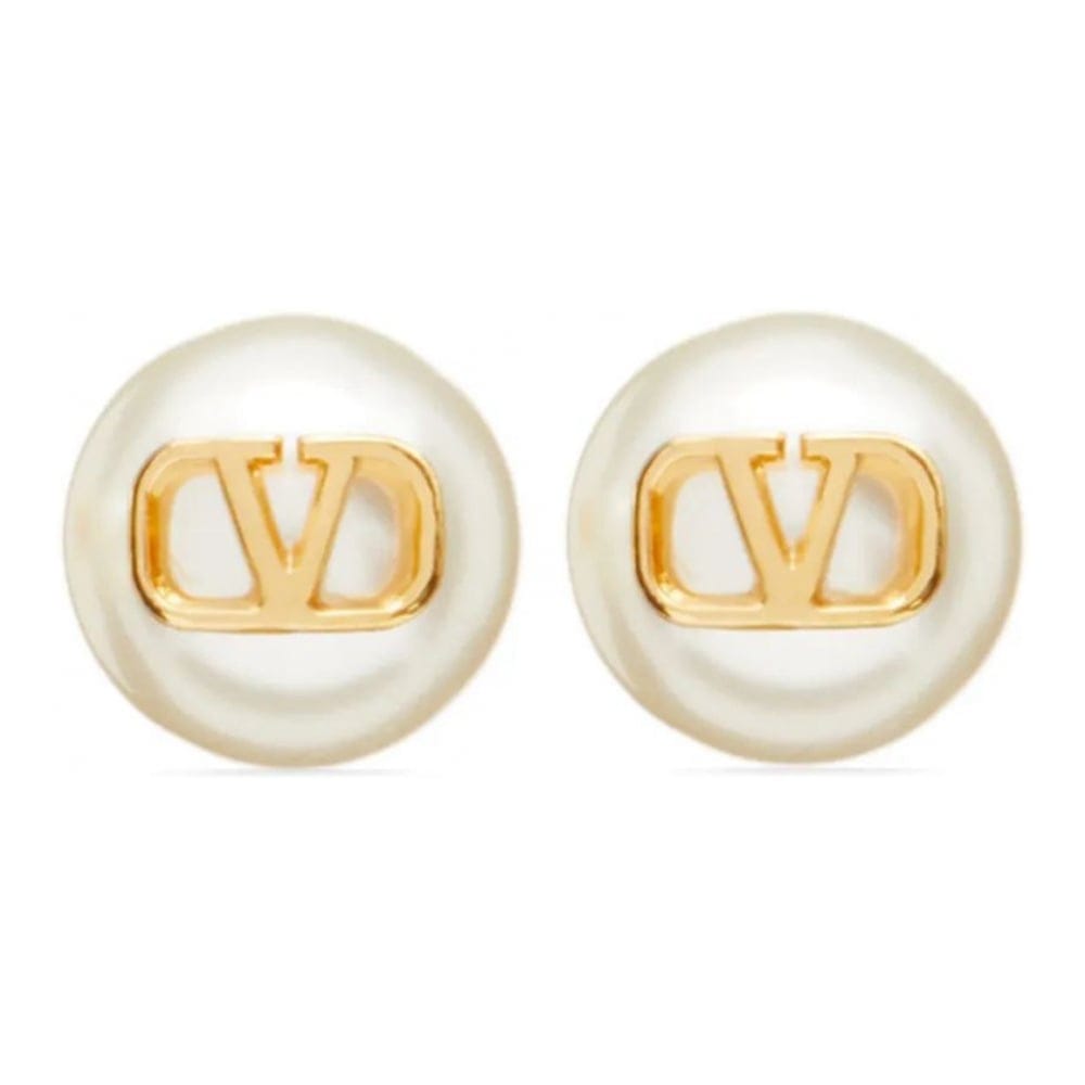 Valentino - Boucles d'oreilles 'VLogo Signature Pearl Stud' pour Femmes