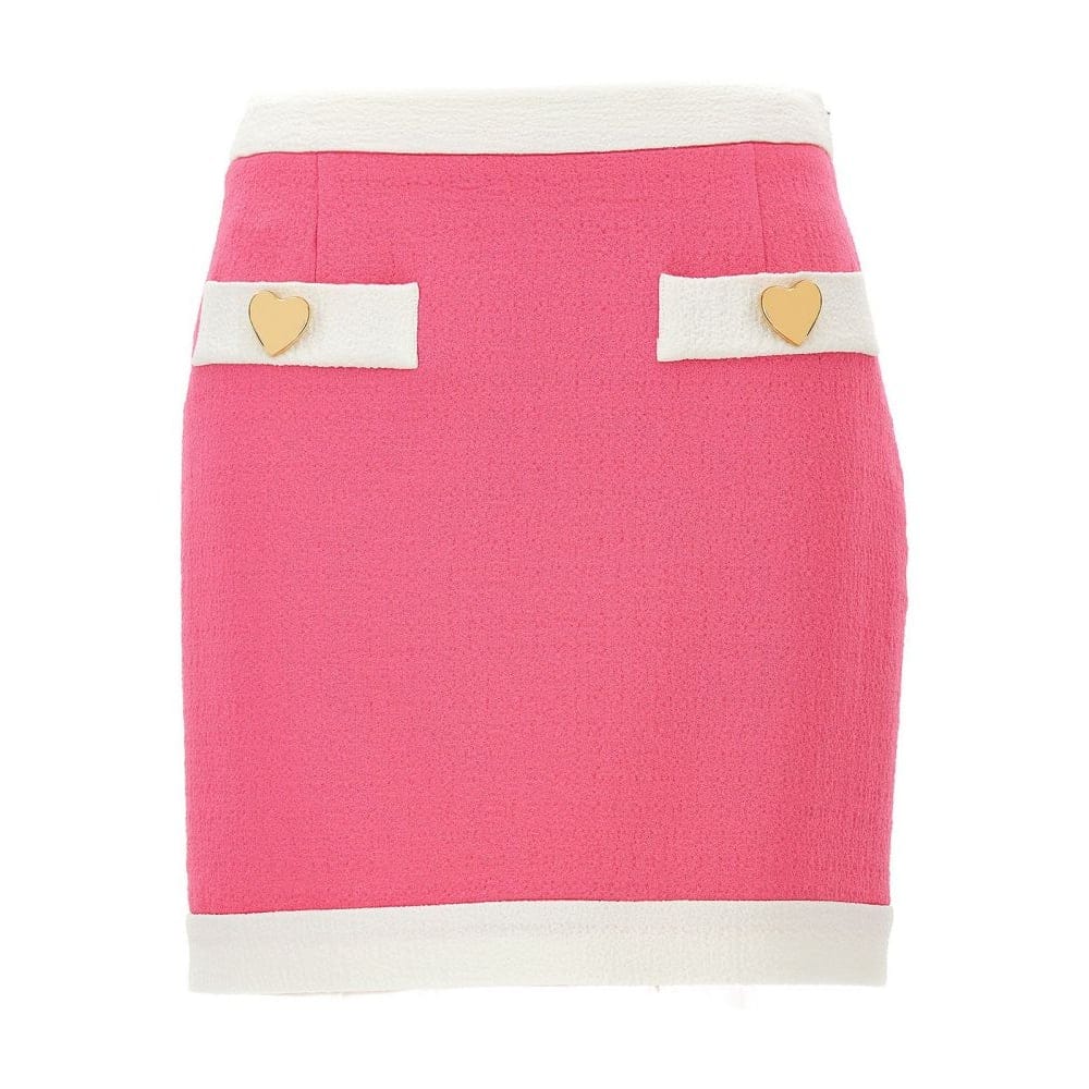 Moschino - Mini Jupe 'Heart Buttons' pour Femmes