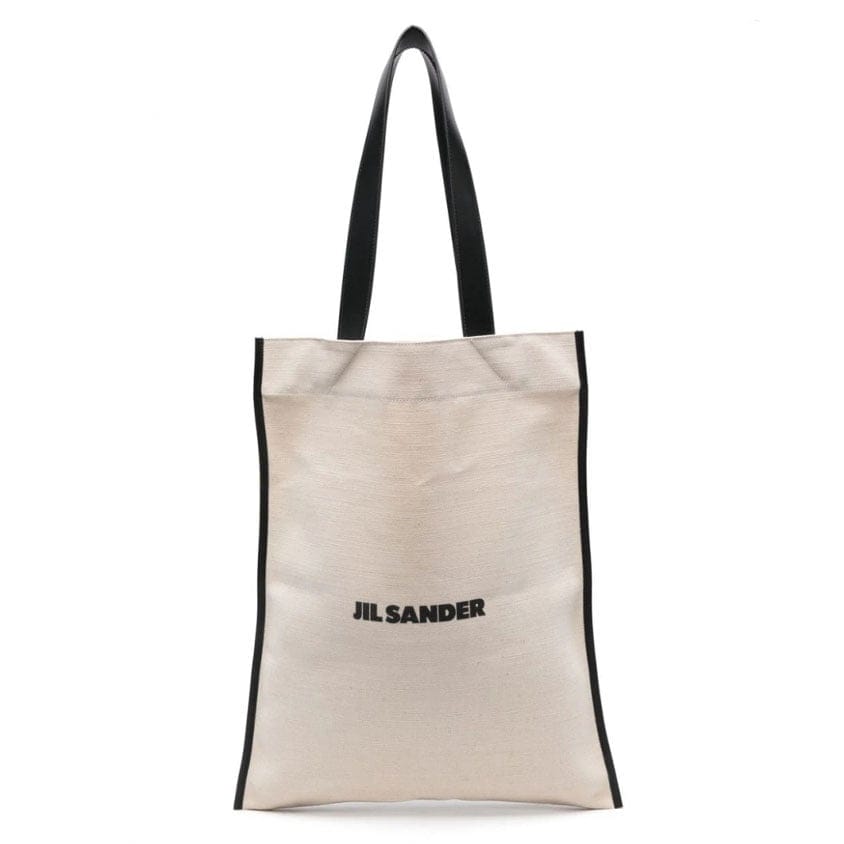 Jil sander - Sac à main shopping 'Flat Embroidered-Logo' pour Femmes